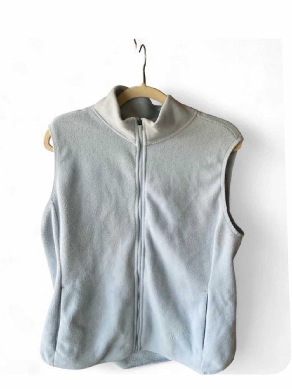 Old Navy Performance Fleece  Full Zip Vest | Powder Sky Baby Blue - SIZE SMALL